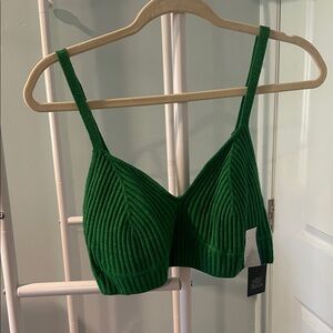 Wild Fable Emerald Knit Bralette
